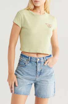 Billabong The Original Vibes Cotton Crop Graphic T-Shirt