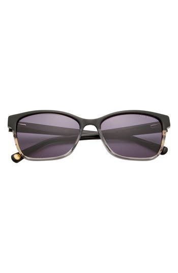Ted Baker London 57mm Rectangular Sunglasses In Black