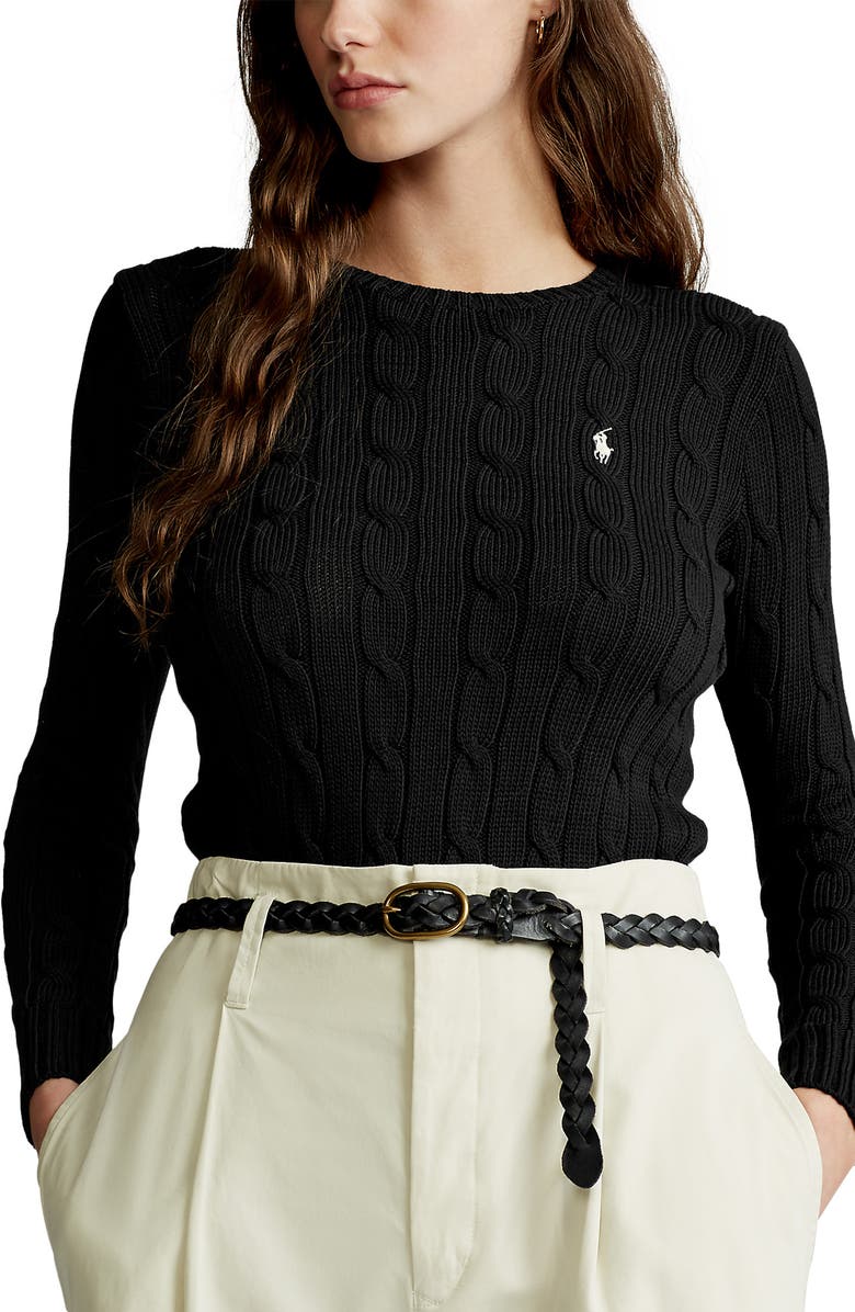 Polo Ralph Lauren Cable Knit Cashmere Sweater, Main, color,