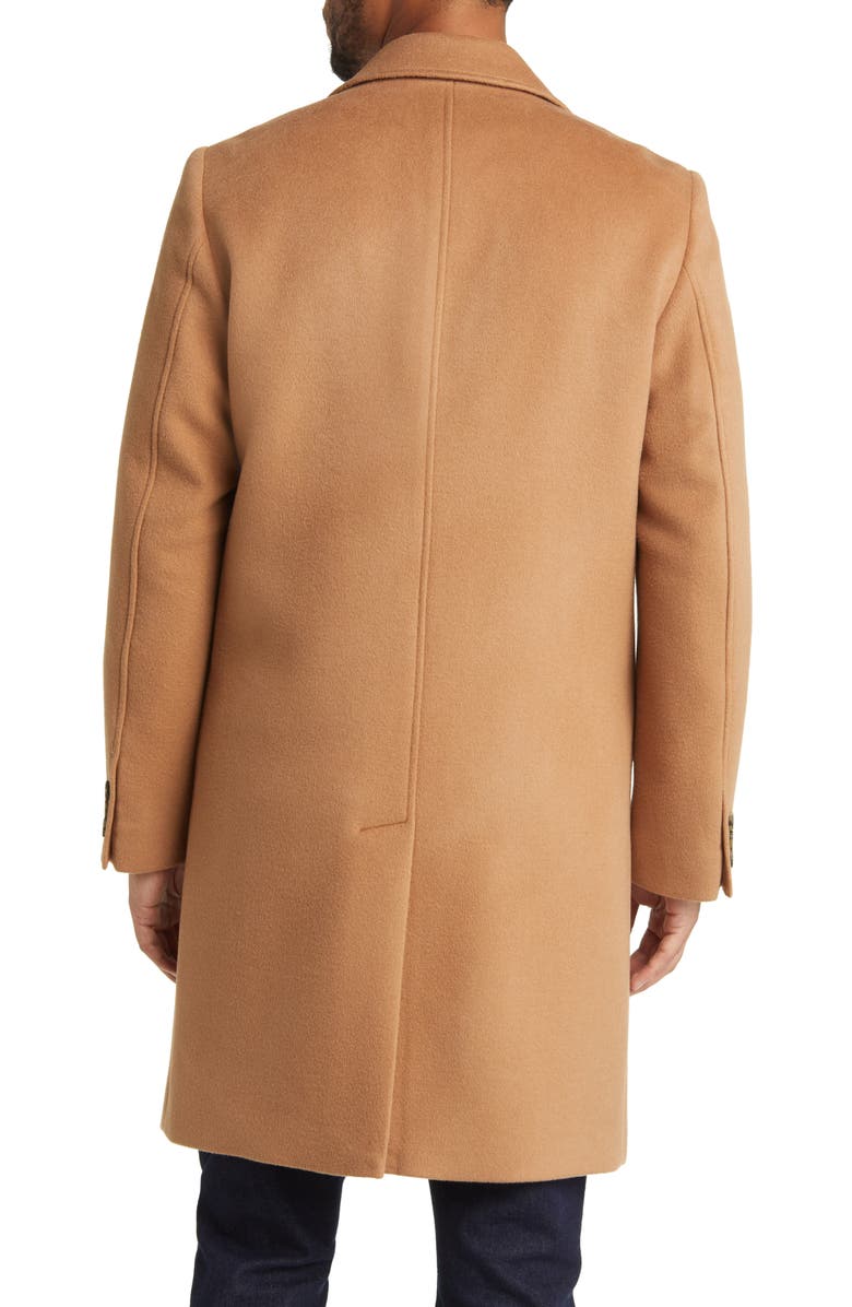 Ted Baker London Peak Lapel Wool Blend Coat, Alternate, color,