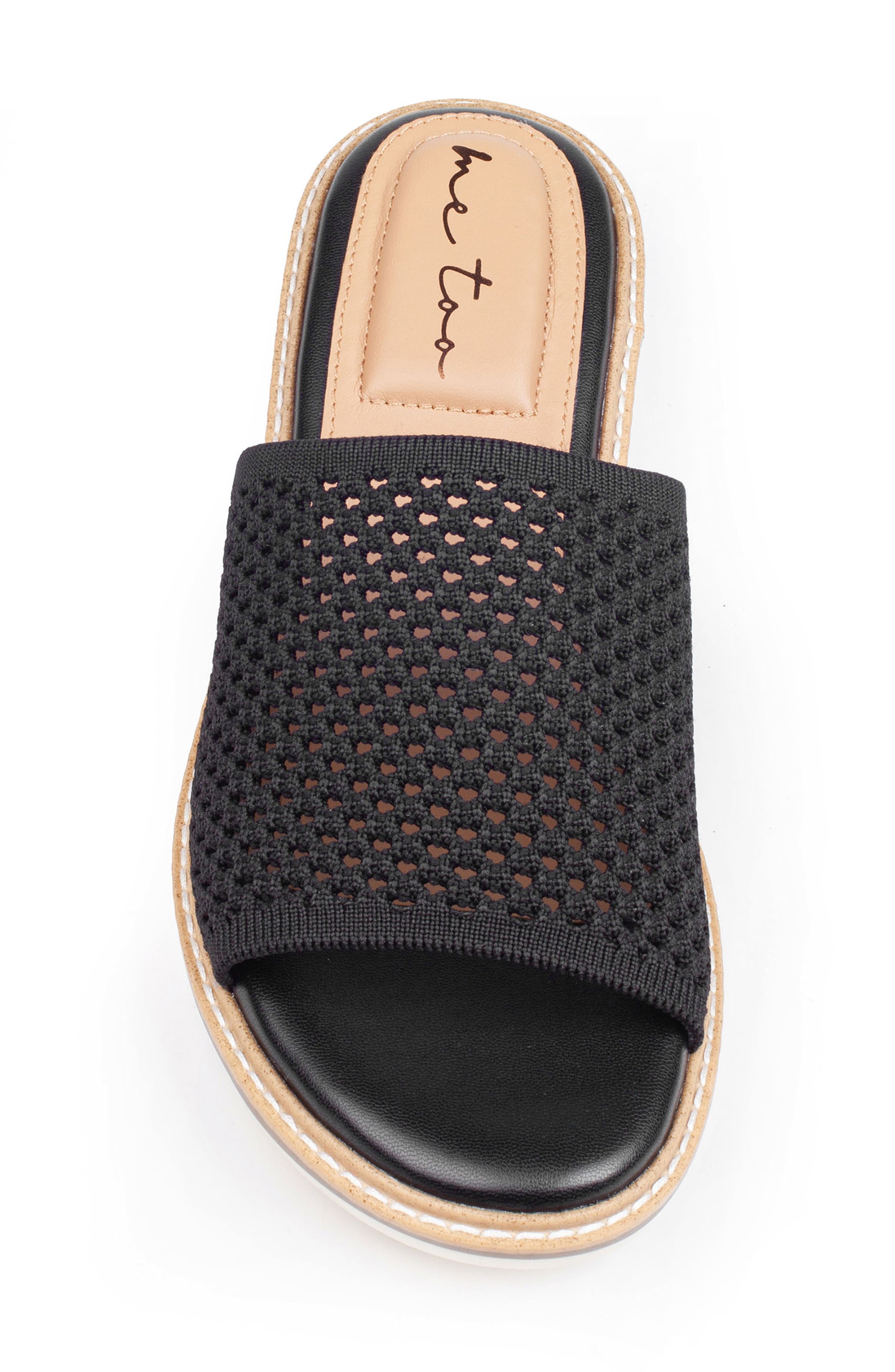 Me Too Aaryn Slide Sandal, Alternate, color, Black Mesh