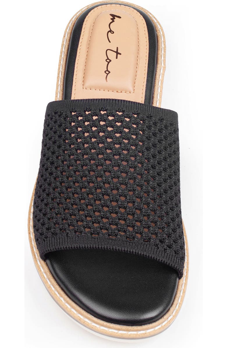 Me Too Aaryn Slide Sandal, Alternate, color, Black Mesh