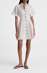 Madewell The Perry Stripe Cotton Seersucker Mini Shirtdress