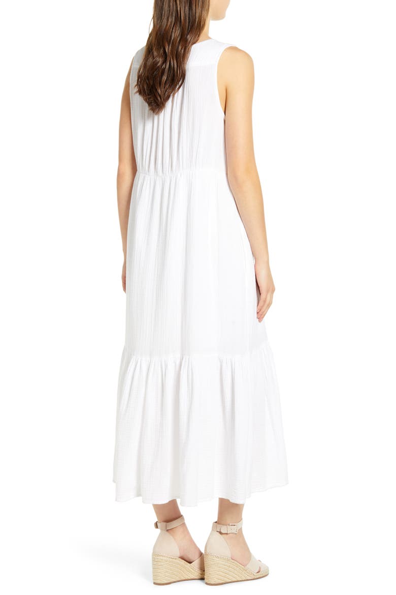 Lexa Crinkle Maxi Dress, Alternate, color, WHITE