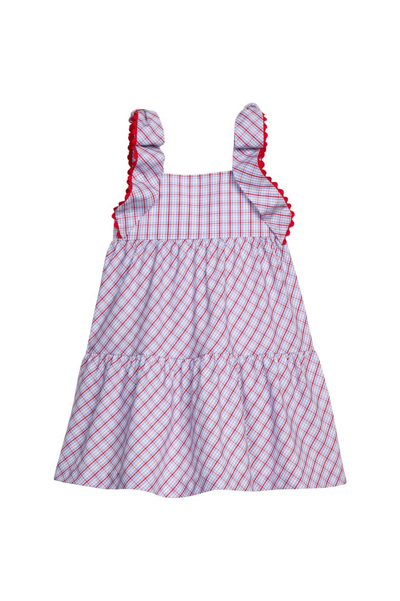 Kids' Plaid Katherine Dress, Main, color, Patriotic Plaid