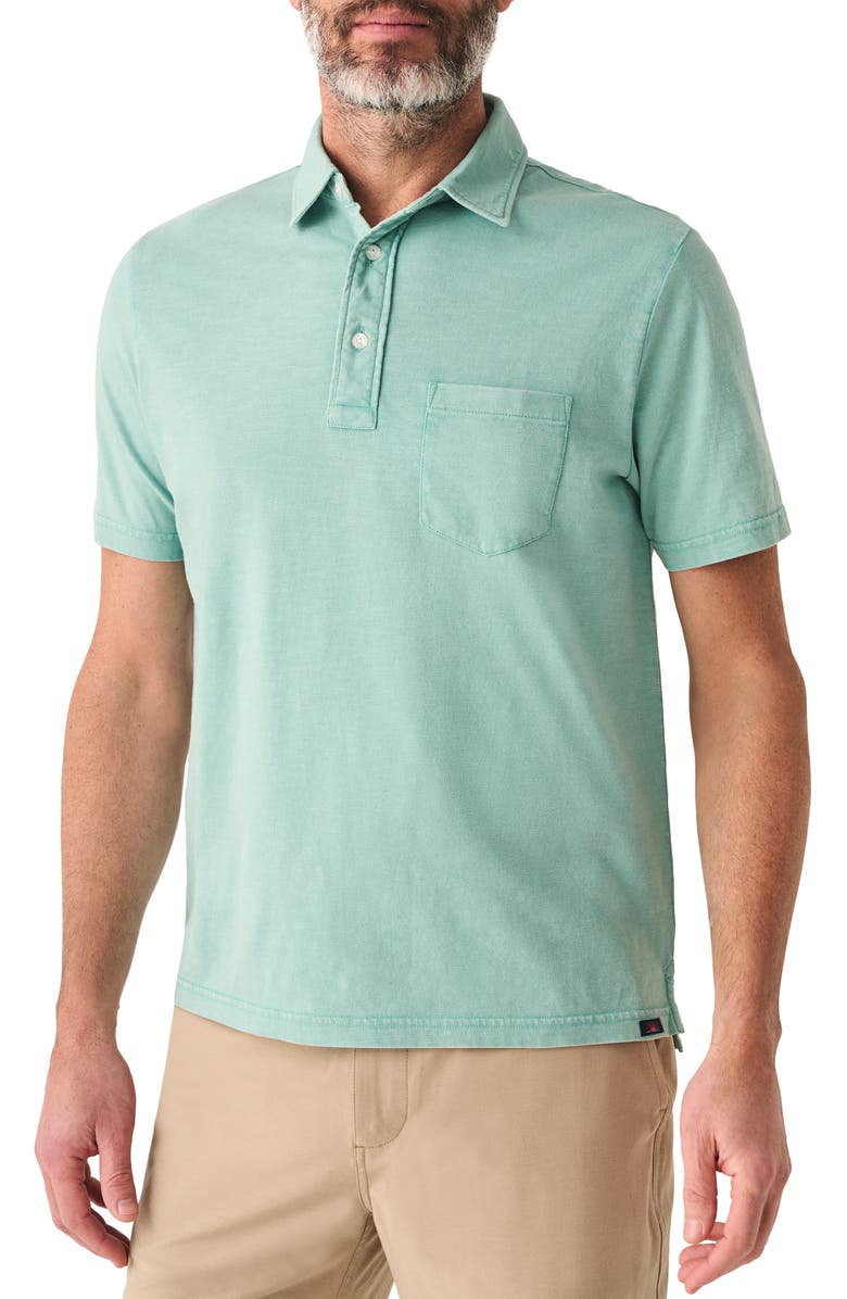 Faherty Sunwash Organic Cotton Polo, Main, color, 
