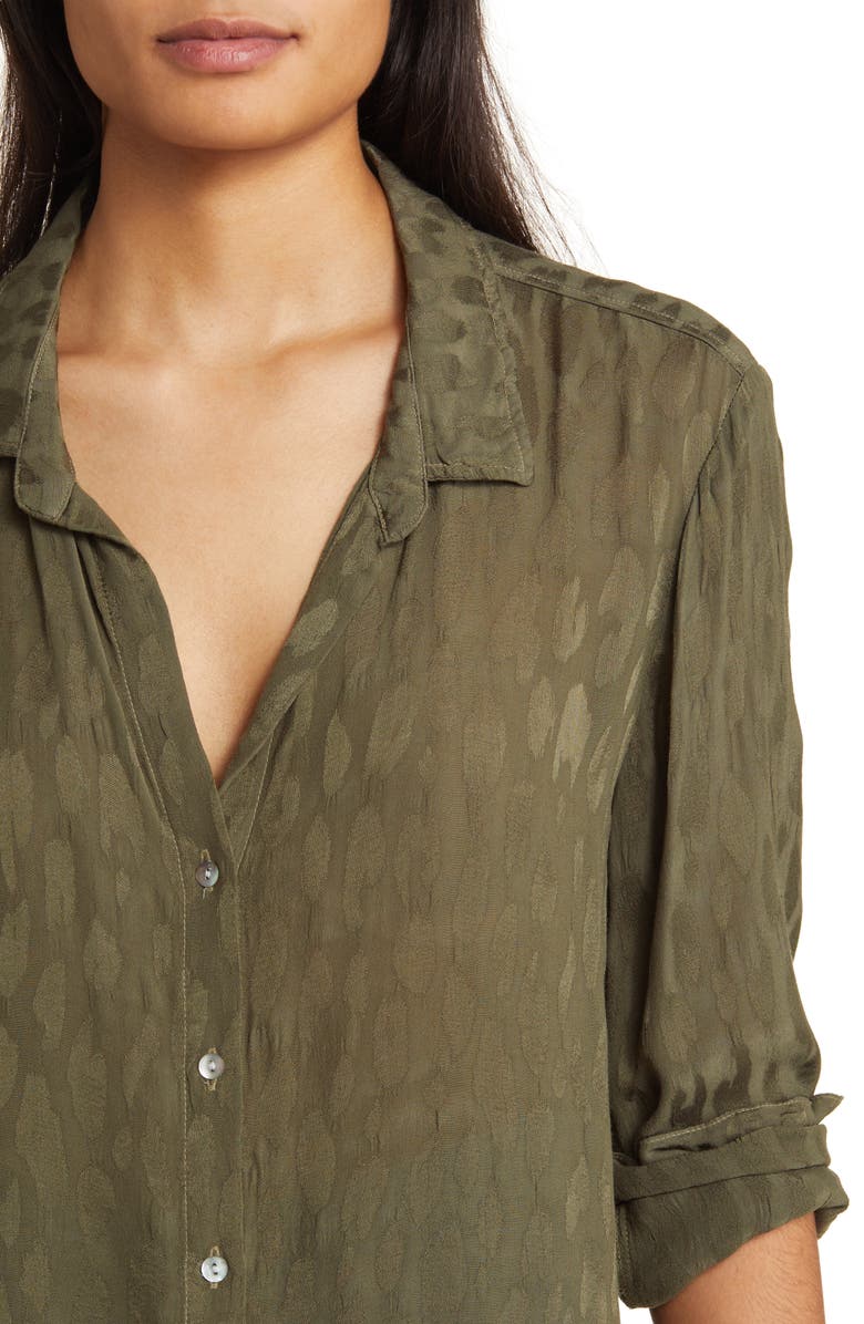 Bella Dahl Flowy Print Button-Up Shirt, Alternate, color, 