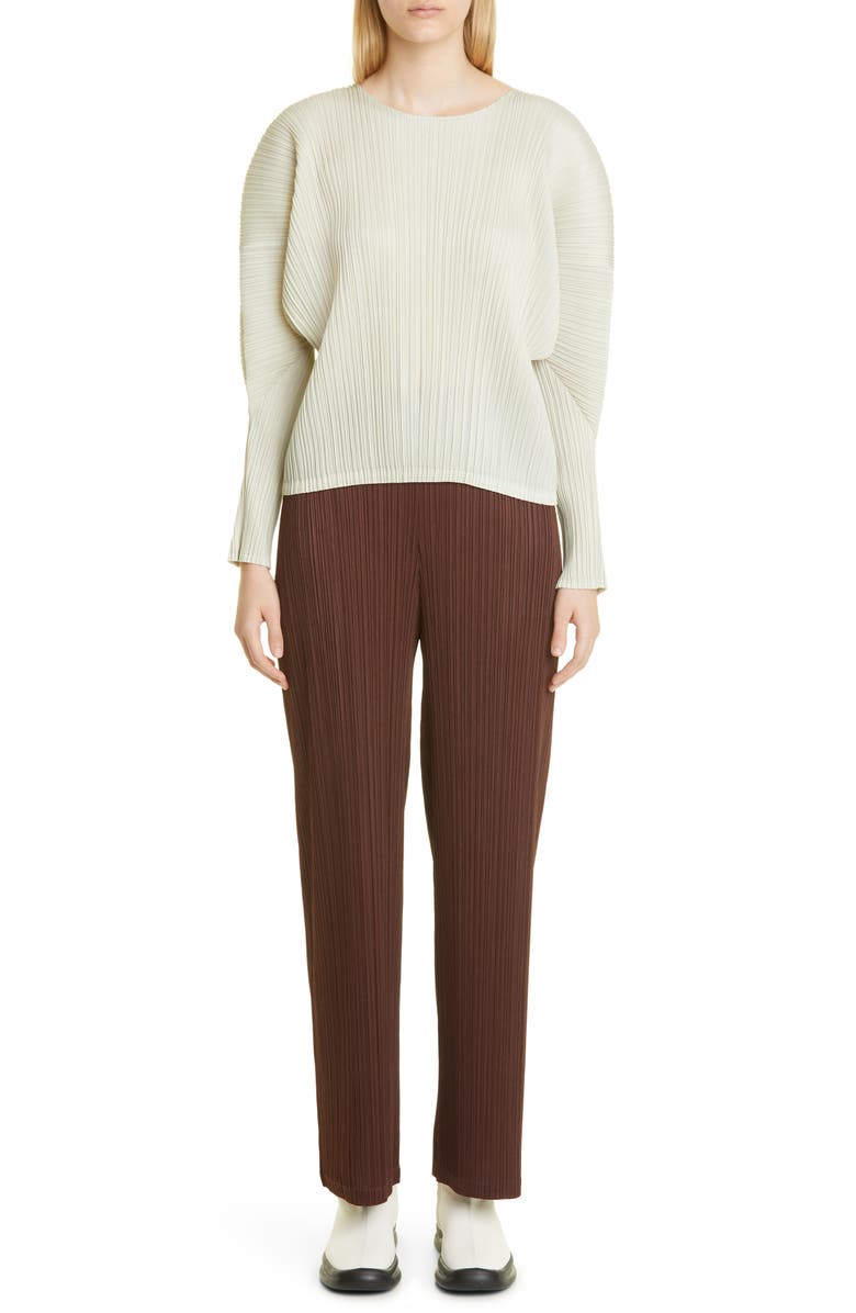 Pleats Please Issey Miyake Monthly Colors October Pleated Top, Alternate, color, 