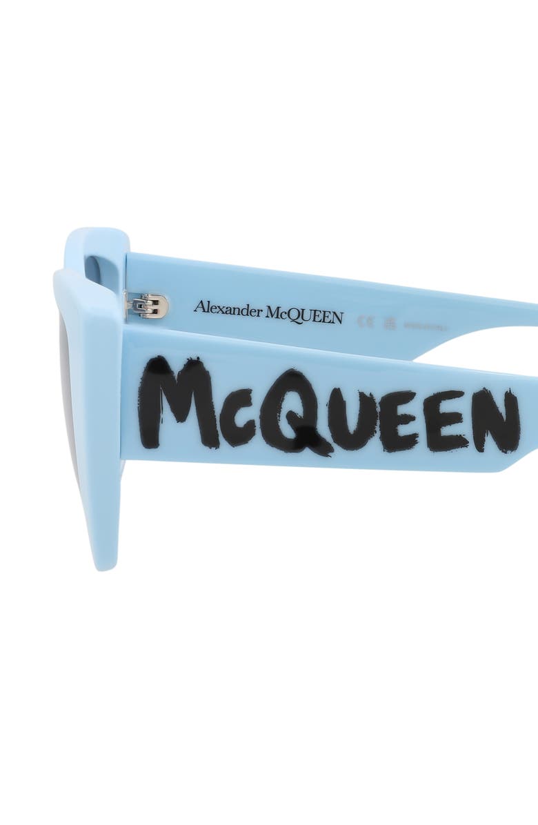 McQueen 54mm Cat Eye Sunglasses, Alternate, color, 