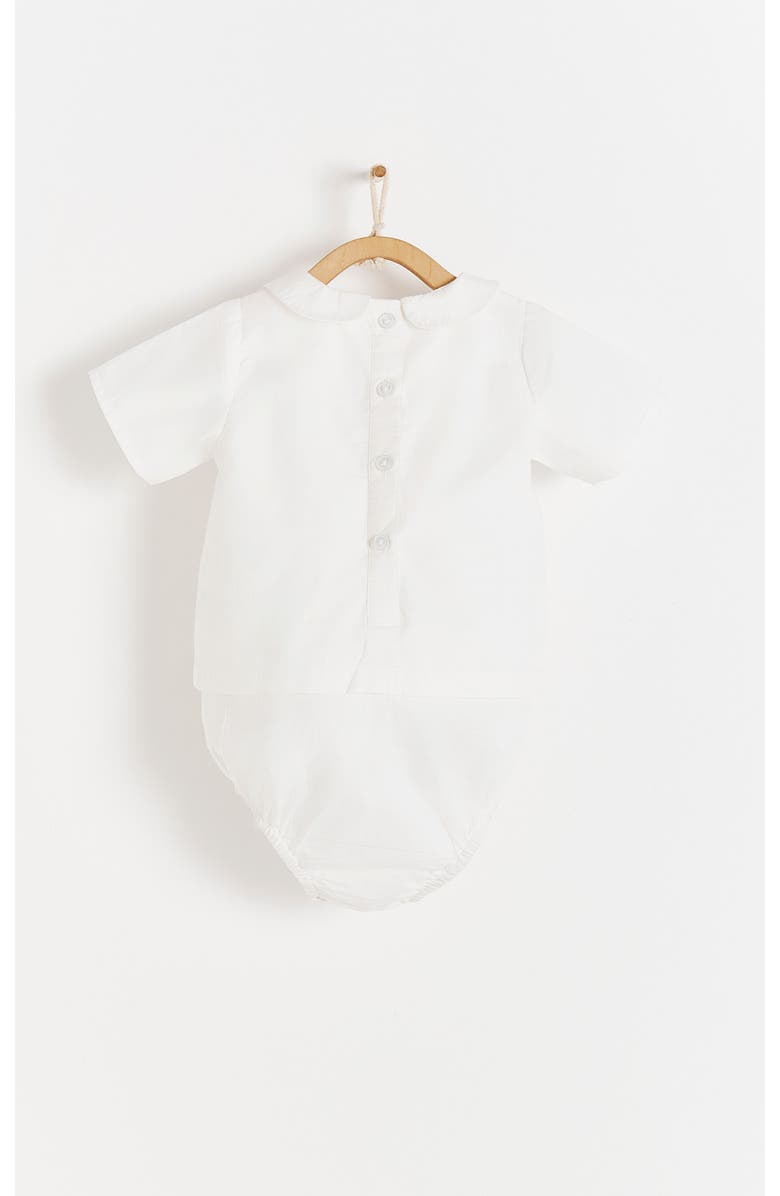 Babycottons Premium Cotton Bauti Shirt Bodysuit for Infant, Alternate, color, White