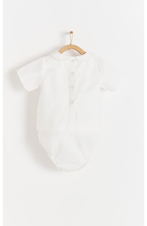 Babycottons Bauti Shirt Bodysuit In White
