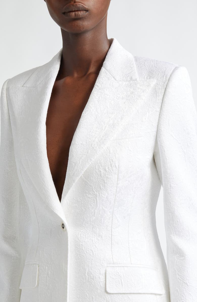 Dolce&Gabbana Turlington Floral Brocade Blazer, Alternate, color, 