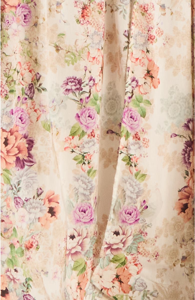 Aqua Blu Tailored Louis Shorts, Alternate, color, White Floral Print