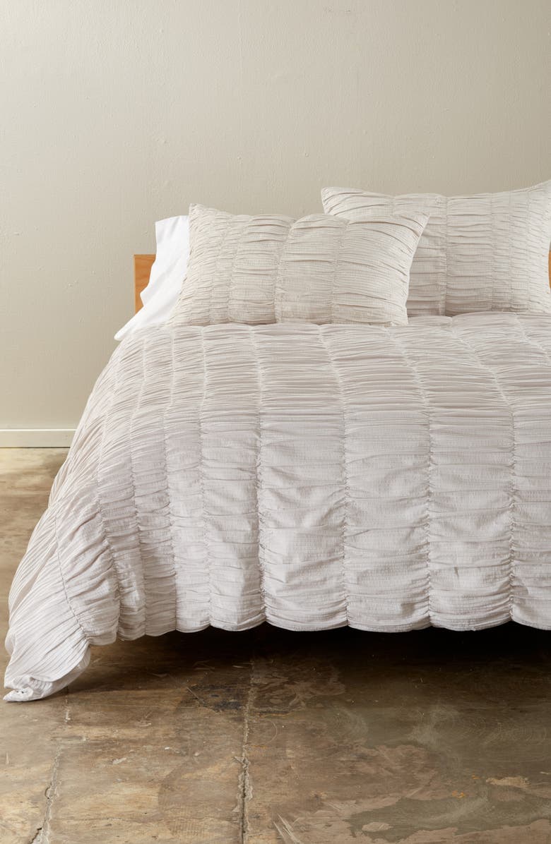 Nordstrom Smocked Seersucker Duvet Cover & Sham Set, Main, color, 