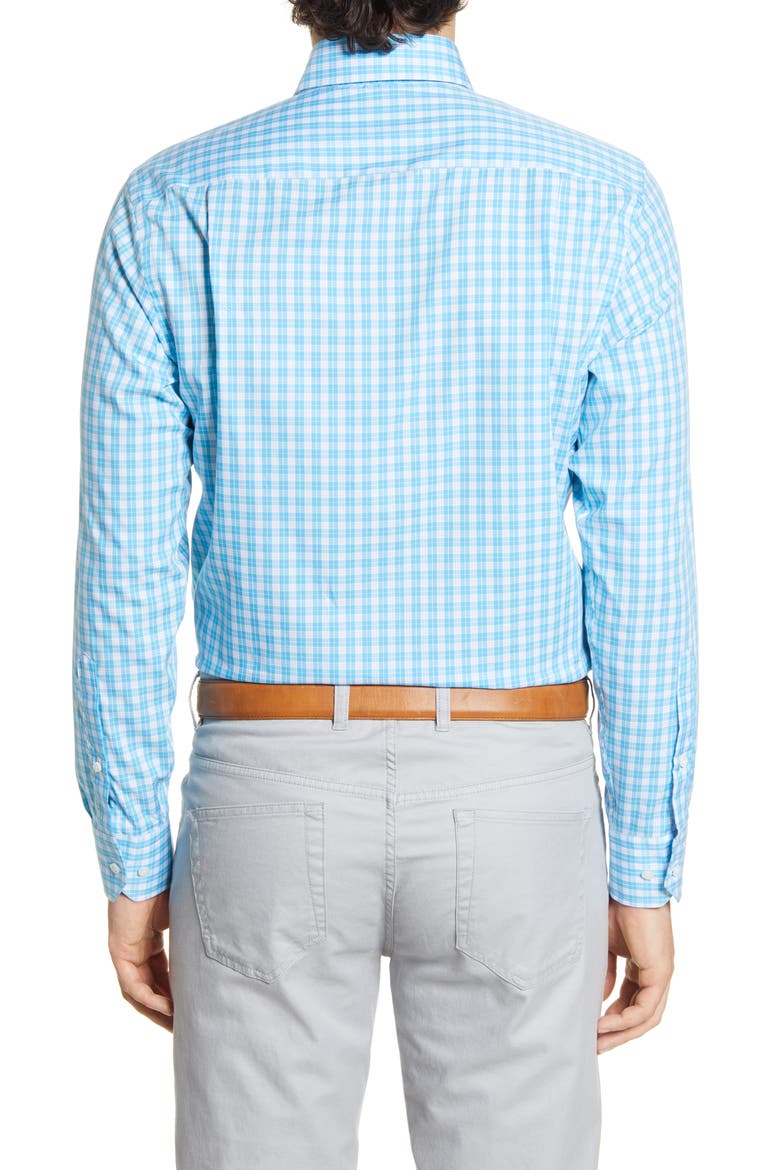 Tides Regular Fit Tattersall Check Button-Down Shirt, Alternate, color, BLEU FRANCAIS