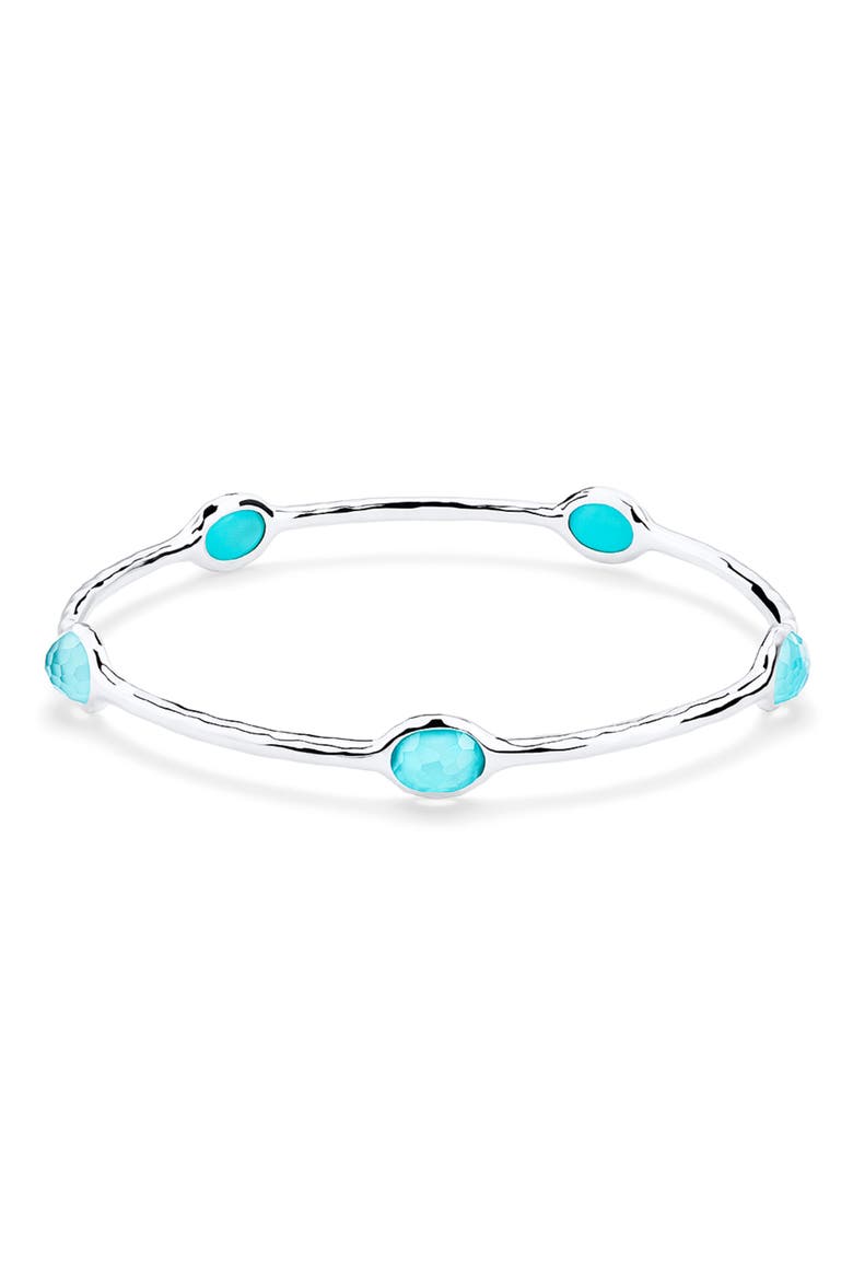 Rock Candy Bangle, Main, color, SILVER