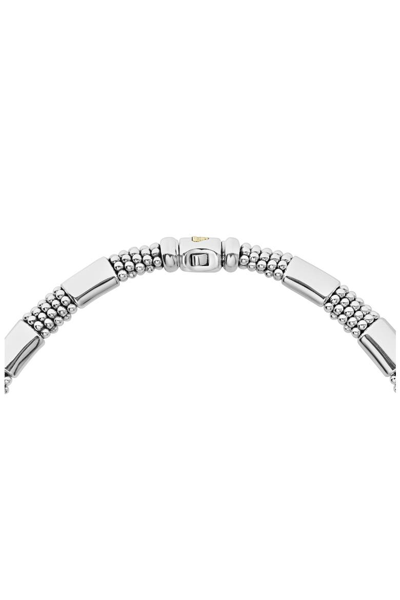 Signature Caviar High Bar Rope Collar Necklace, Alternate, color, SILVER/ GOLD