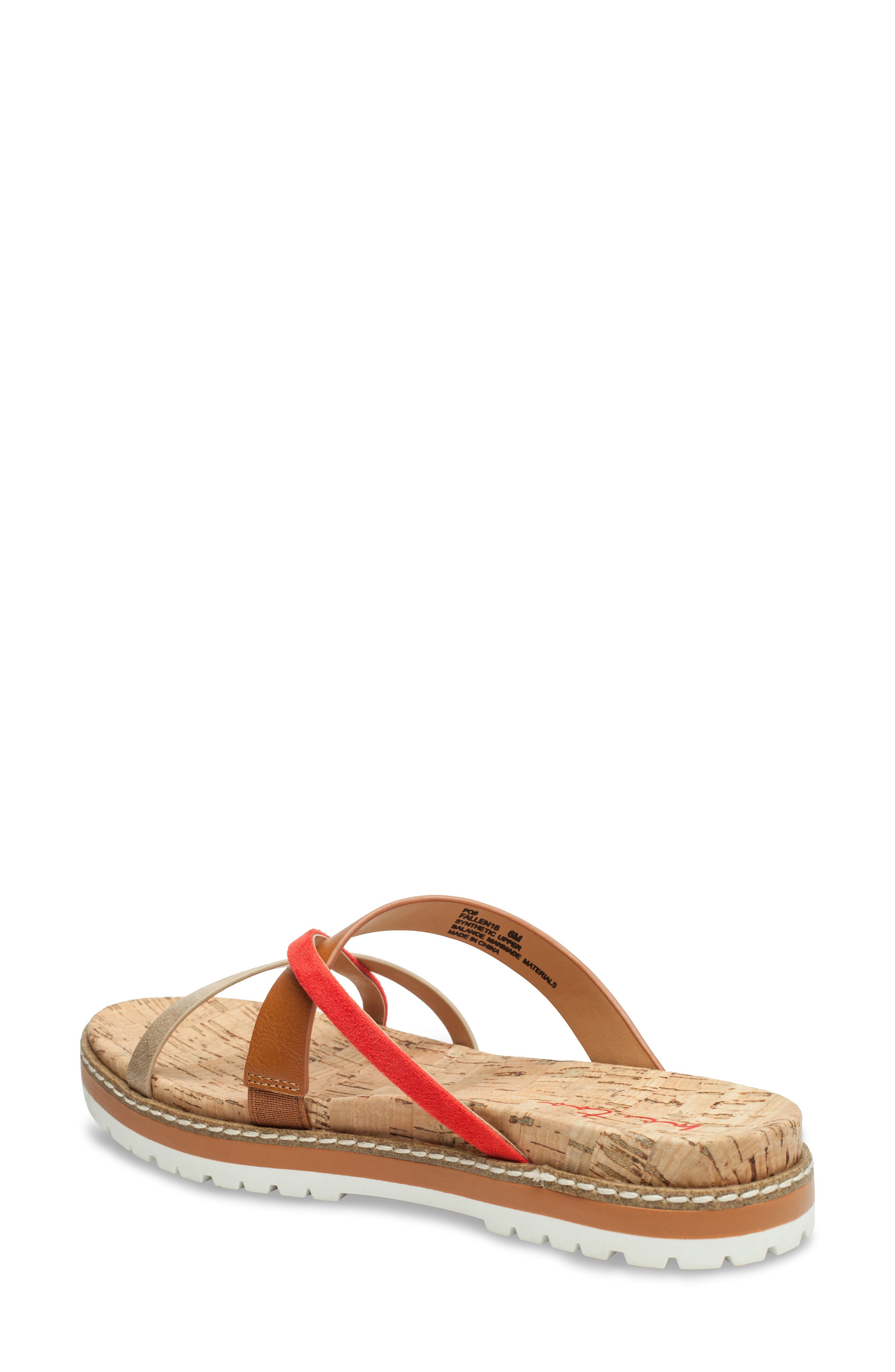 Fallen Platform Sandal, Alternate, color, COGNAC/ PLATINO/ PINK
