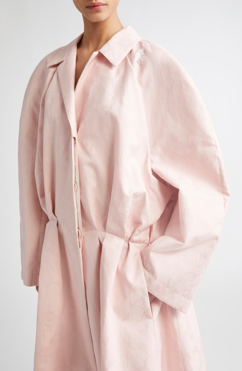 Marni Oversize Cotton Jacquard Coat, Alternate, color, 