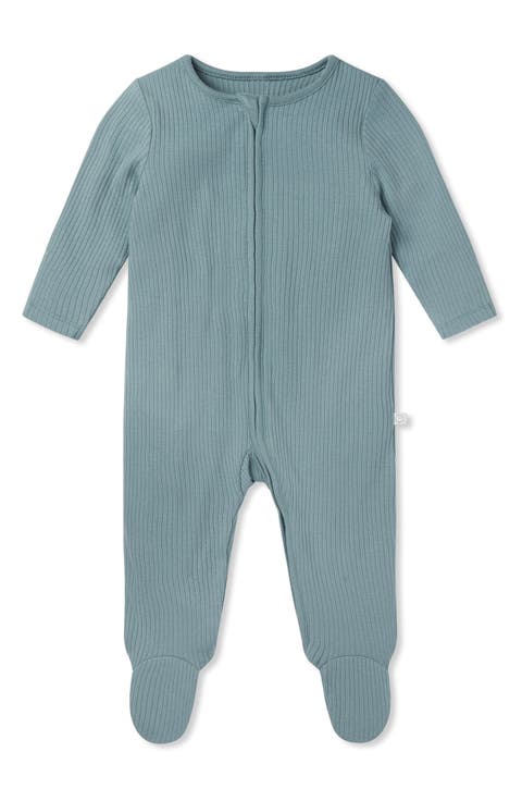 Rib Stripe Footie