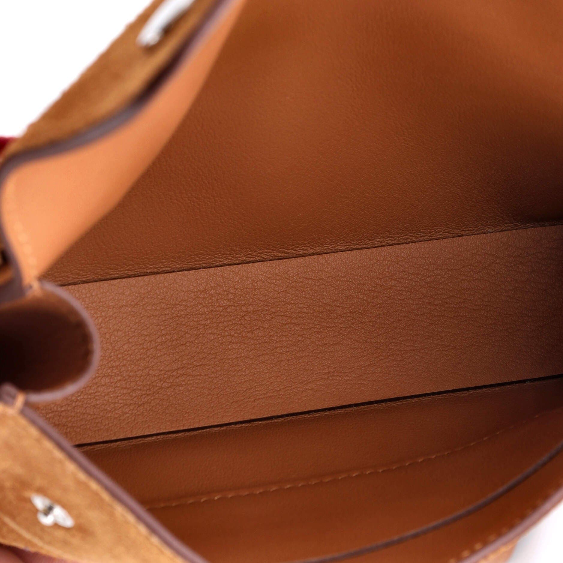 Pre-Owned Hermes Hermesnap Wallet Bag Grizzly and Swift, Alternate, color, 