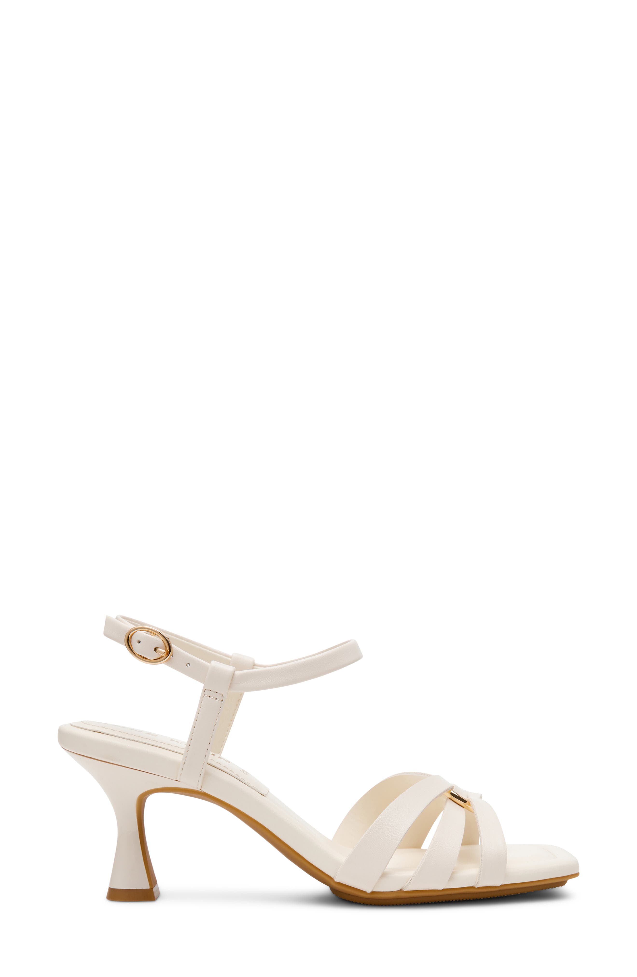 Anne Klein Jazlyn Ankle Strap Sandal, Alternate, color, White Pu