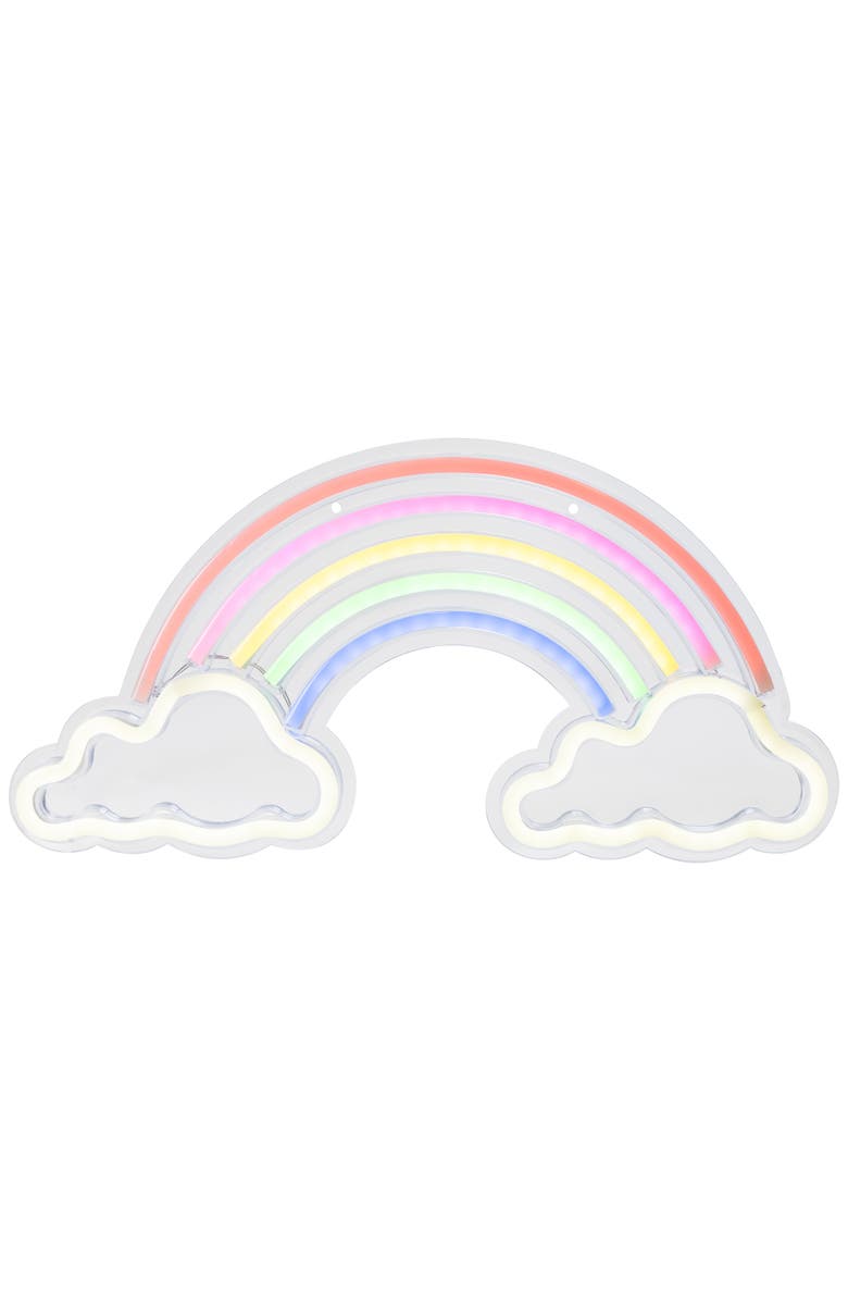 Northlight LED Rainbow and Clouds Neon Lighted Wall Art - 15.75", Main, color, Multi