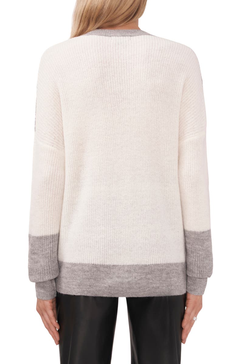 Halogen<sup>®</sup> Colorblock Tunic Sweater, Alternate, color, 