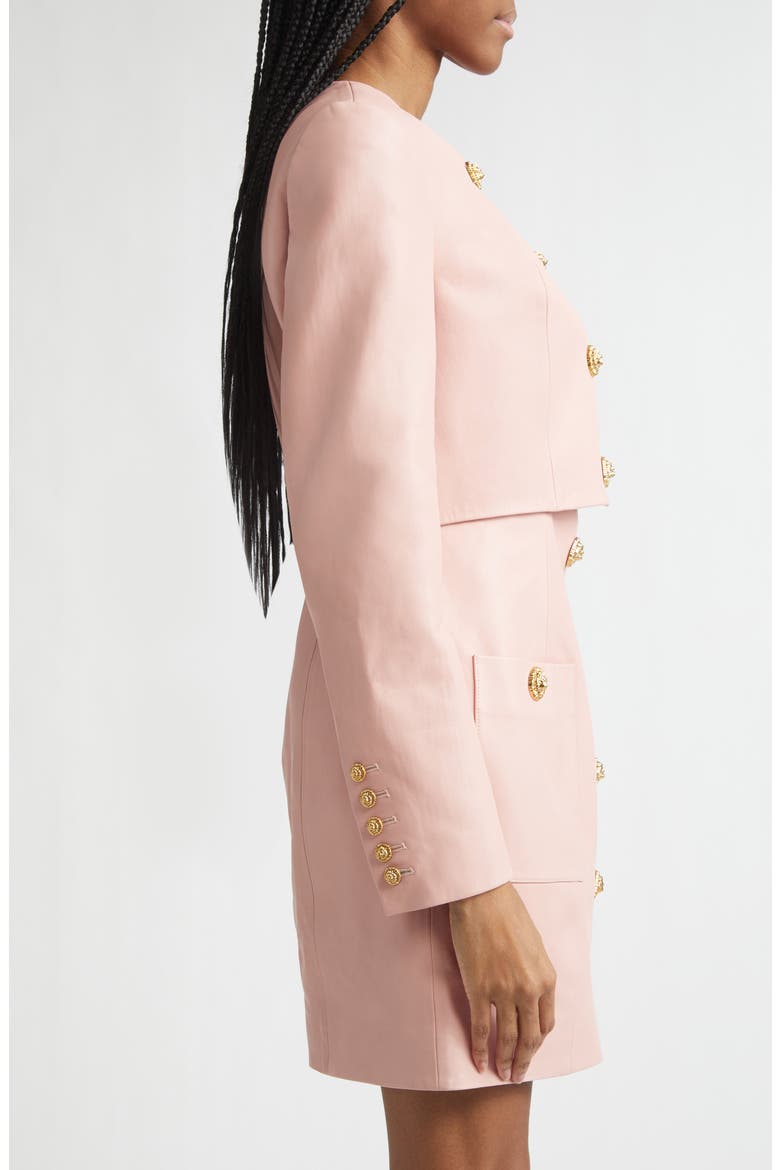 Crop Lambskin Jacket, Alternate, color, 4HR POWDER PINK