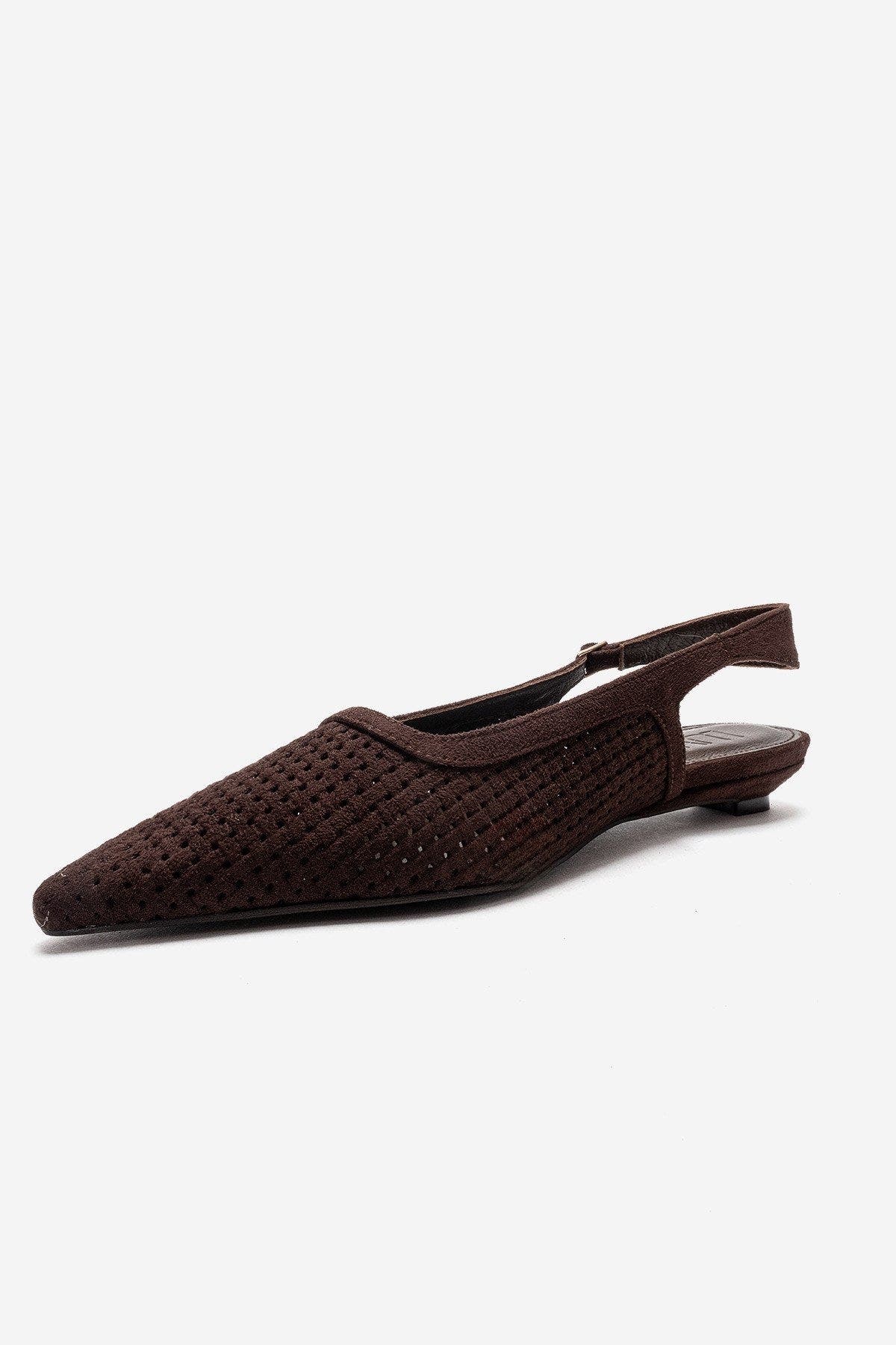 Aviva Slingback Pointed Toe Pump, Alternate, color, Brown Suede