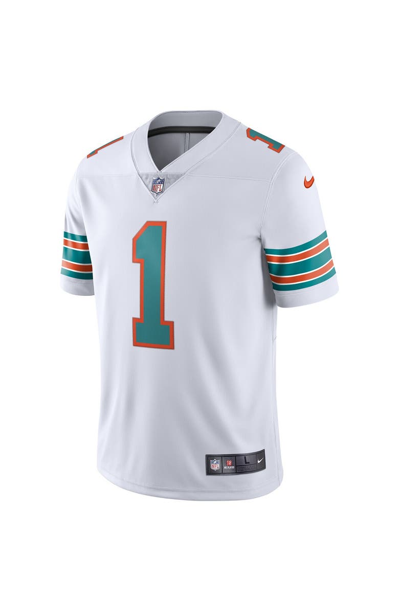 Nike Men's Nike Tua Tagovailoa White Miami Dolphins 2nd Alternate Vapor Limited Jersey, Alternate, color, White