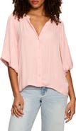 Sanctuary Plenty of Love Crinkle Button-Up Top