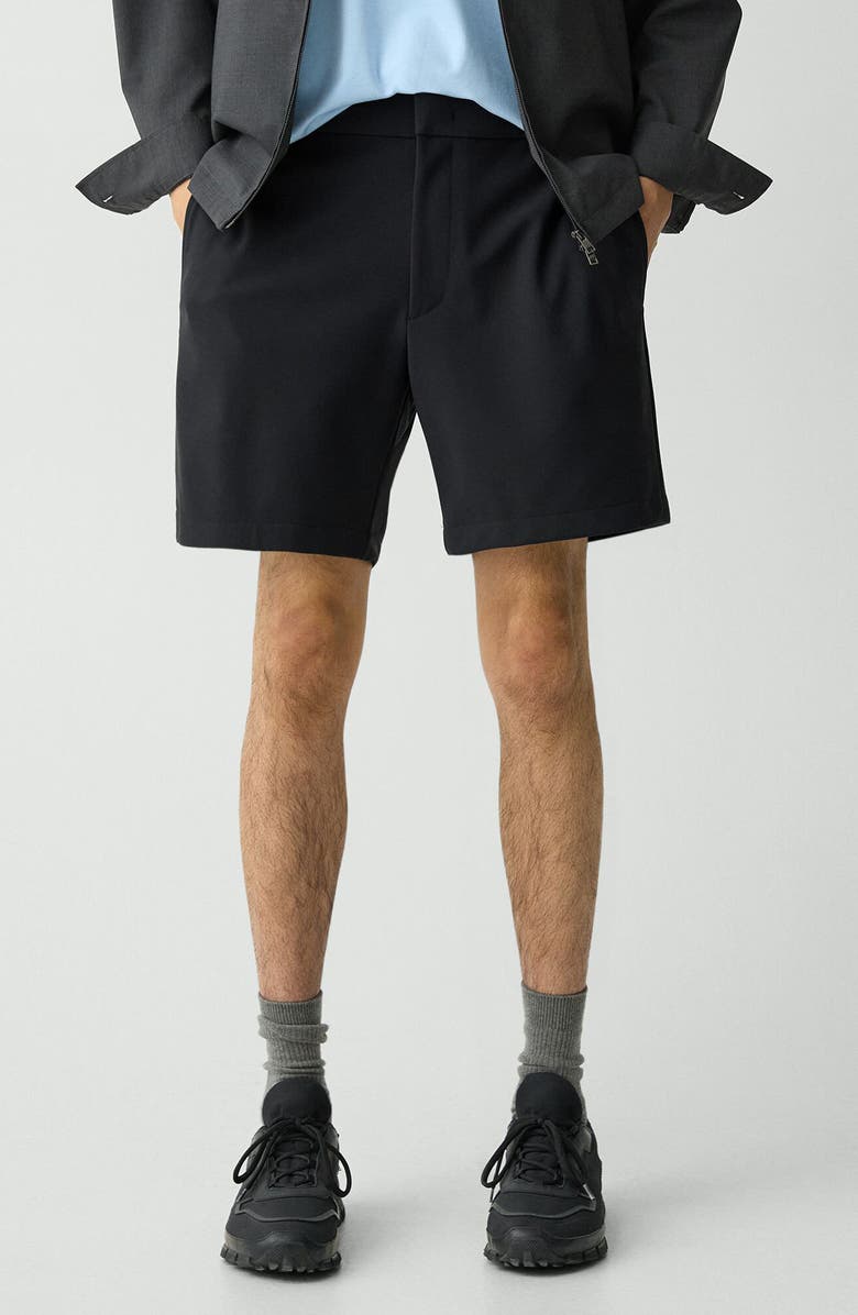 Theory Curtis Slim Fit Internal Drawstring Shorts, Main, color, Black
