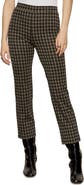 Sanctuary Carnaby Metallic Plaid Mid Rise Crop Pants