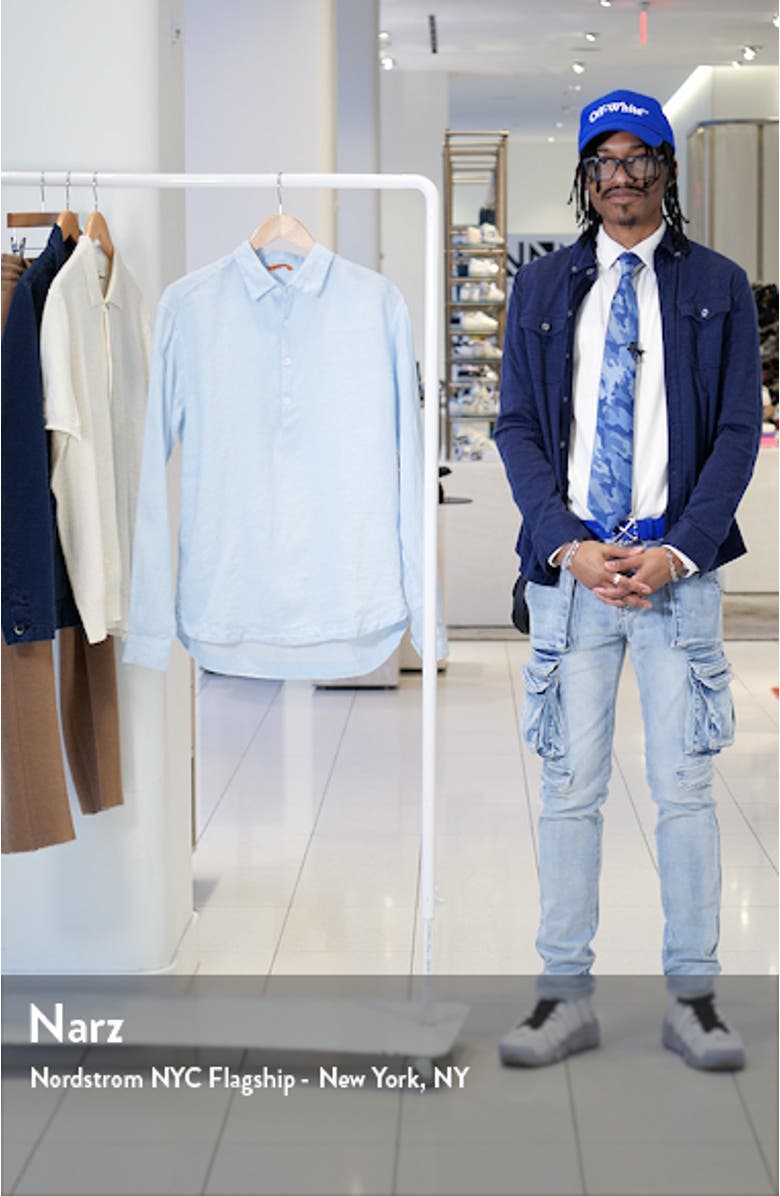 Pavan Linen Popover Shirt, sales video thumbnail