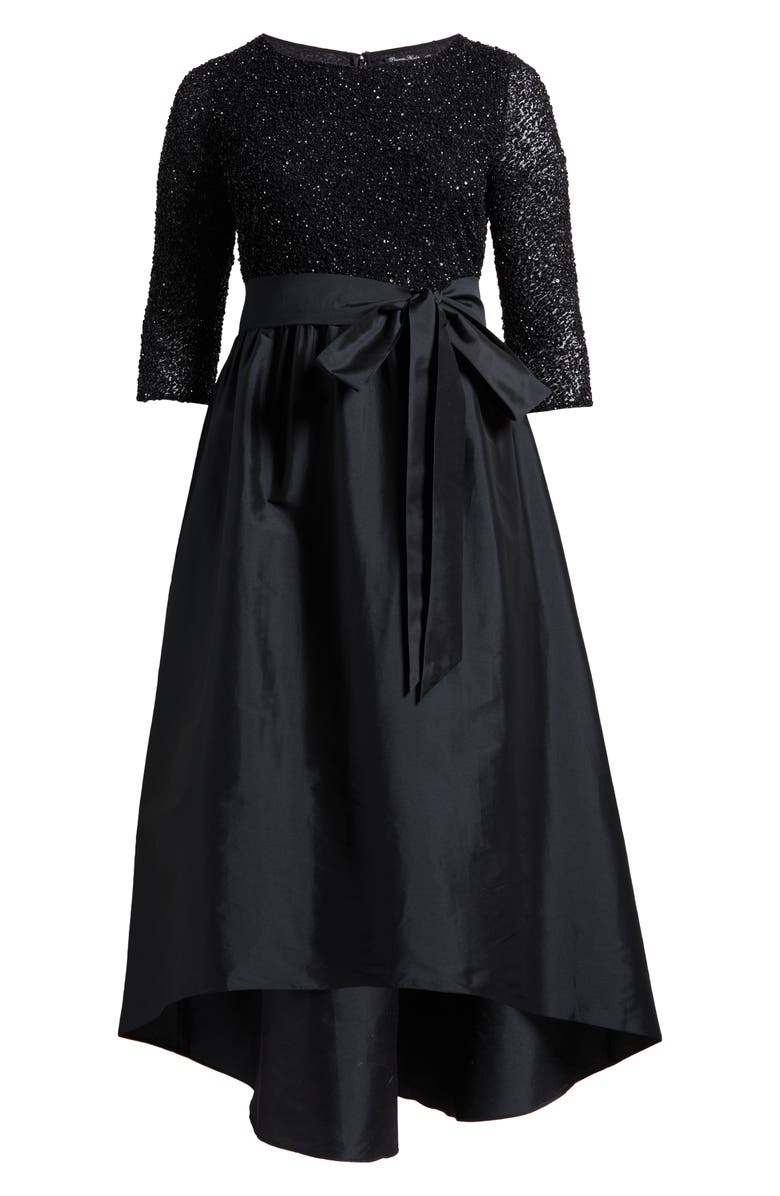 Pisarro Nights Sequin Bodice Taffeta Gown, Alternate, color, 