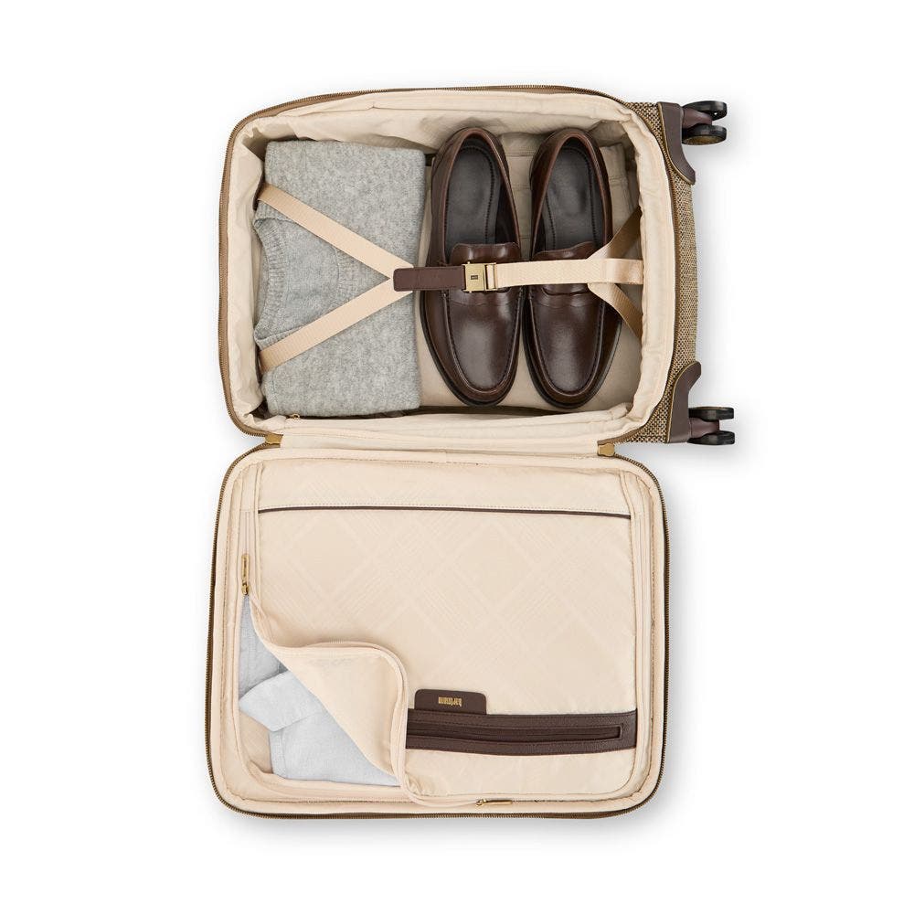 Hartmann Tweed Carry-On Expandable Spinner, Alternate, color, Tweed/Natural Leather