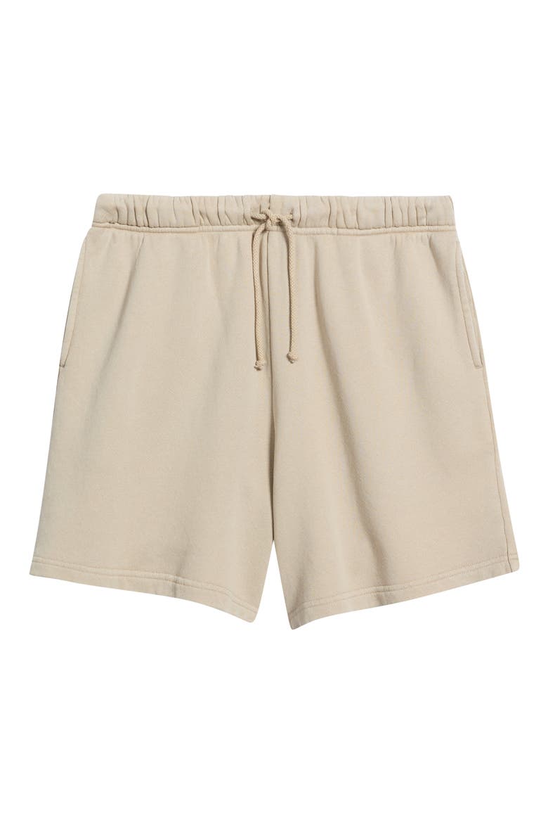 Relaxed Sweat Shorts, Alternate, color, TAN