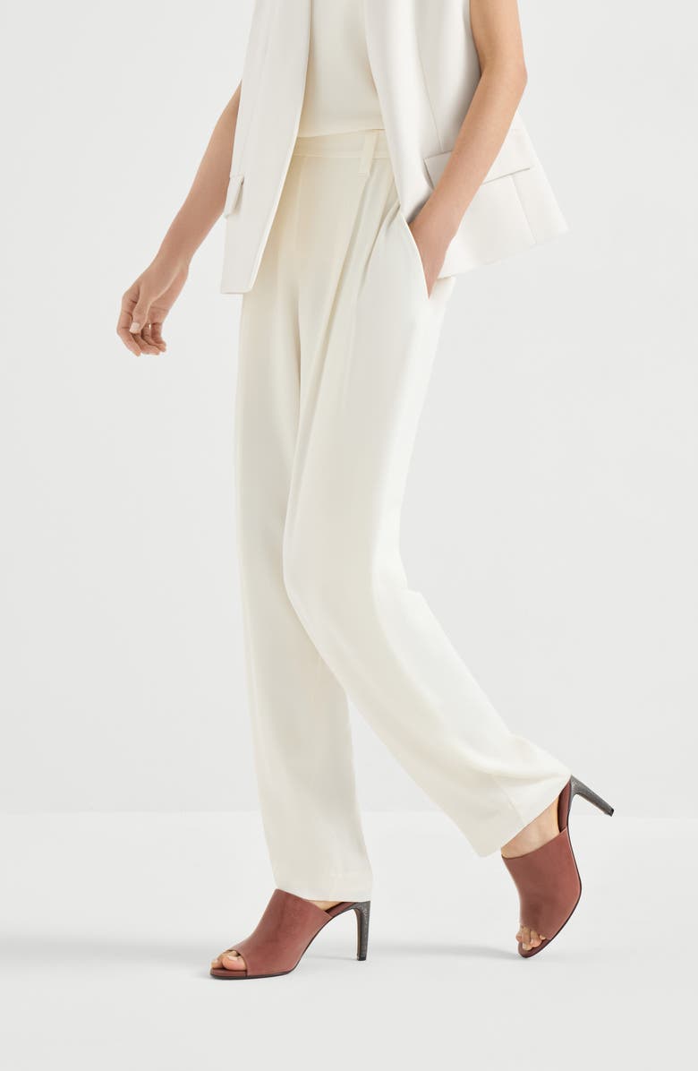 Brunello Cucinelli Slouchy trousers, Alternate, color, White