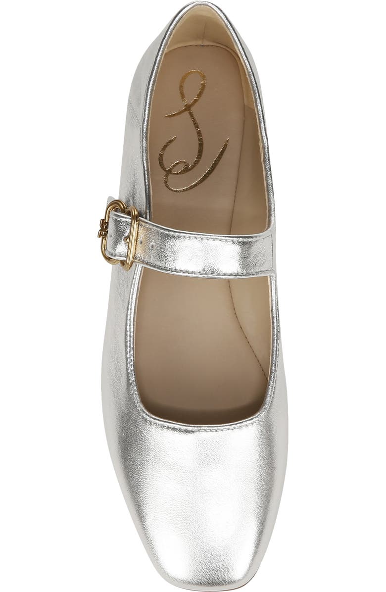 Sam Edelman Michaela Mary Jane Flat, Alternate, color, Soft Silver