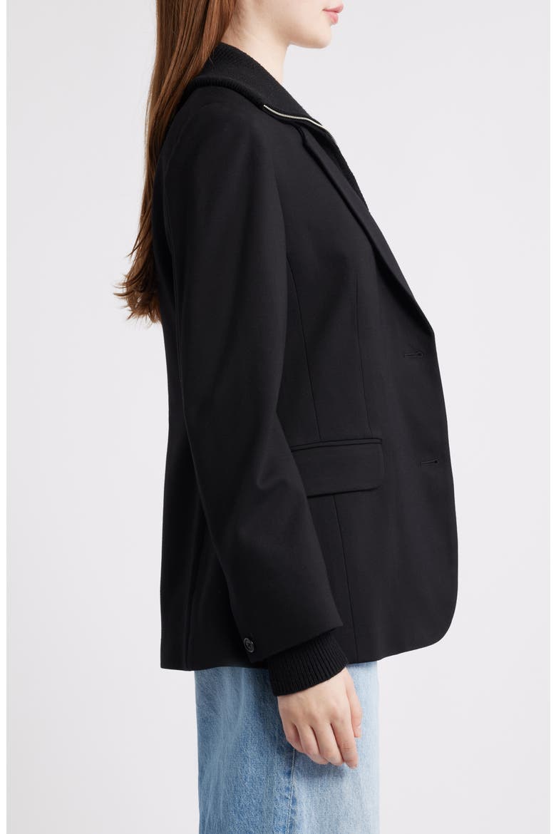 Frank Ponte Knit Blazer, Alternate, color, BLACK