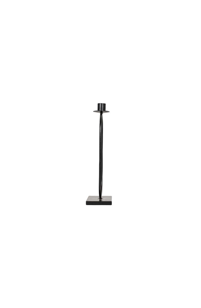 Foreside Home and Garden Tall Oval Taper Candle Holder Black Metal, Alternate, color, Black