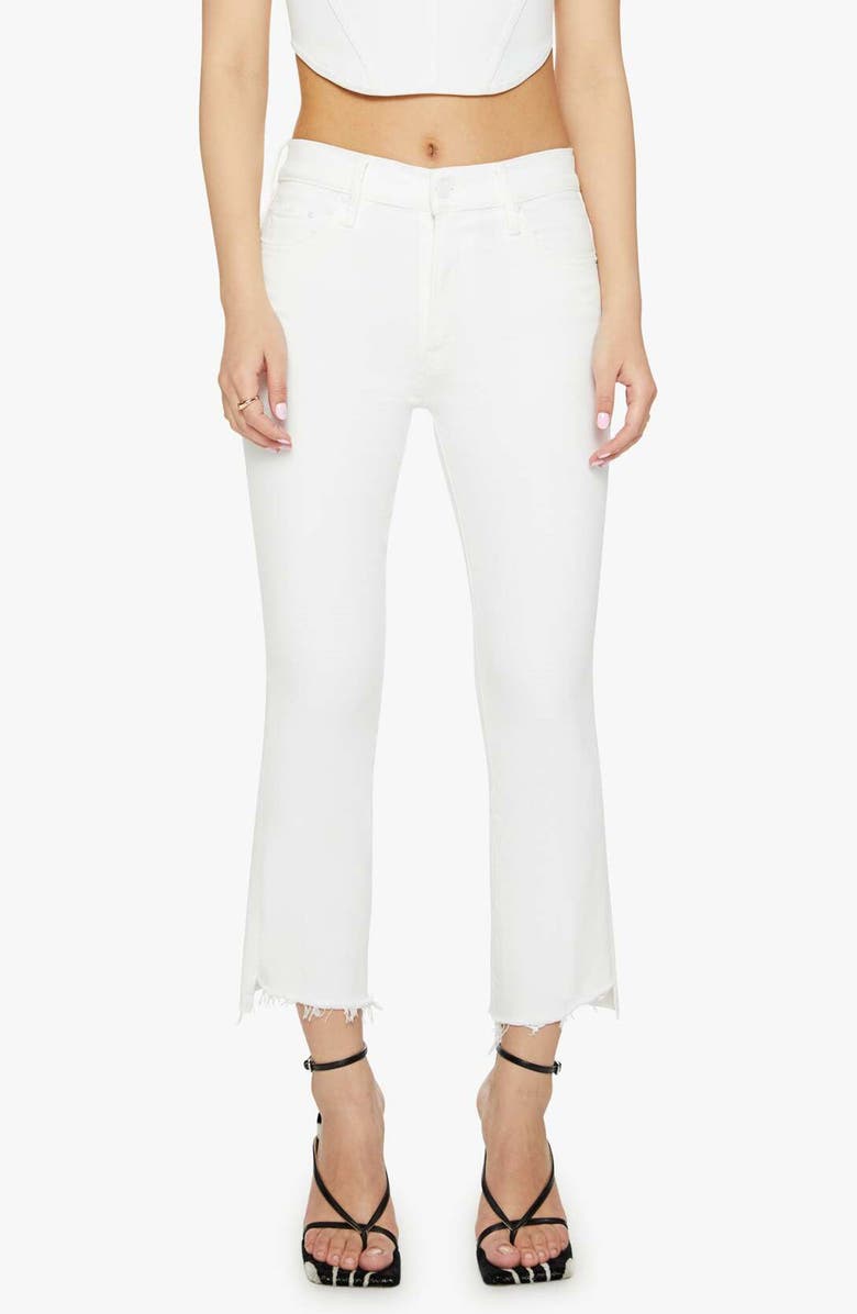 MOTHER Lil' Insider Fray Step Hem Crop Bootcut Jeans, Main, color, Fairest Of Them All