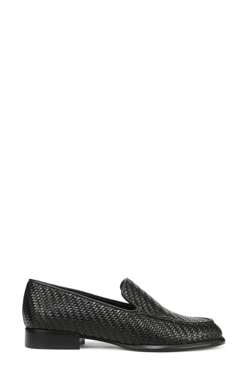 Vince Naomi Woven Loafer In Black