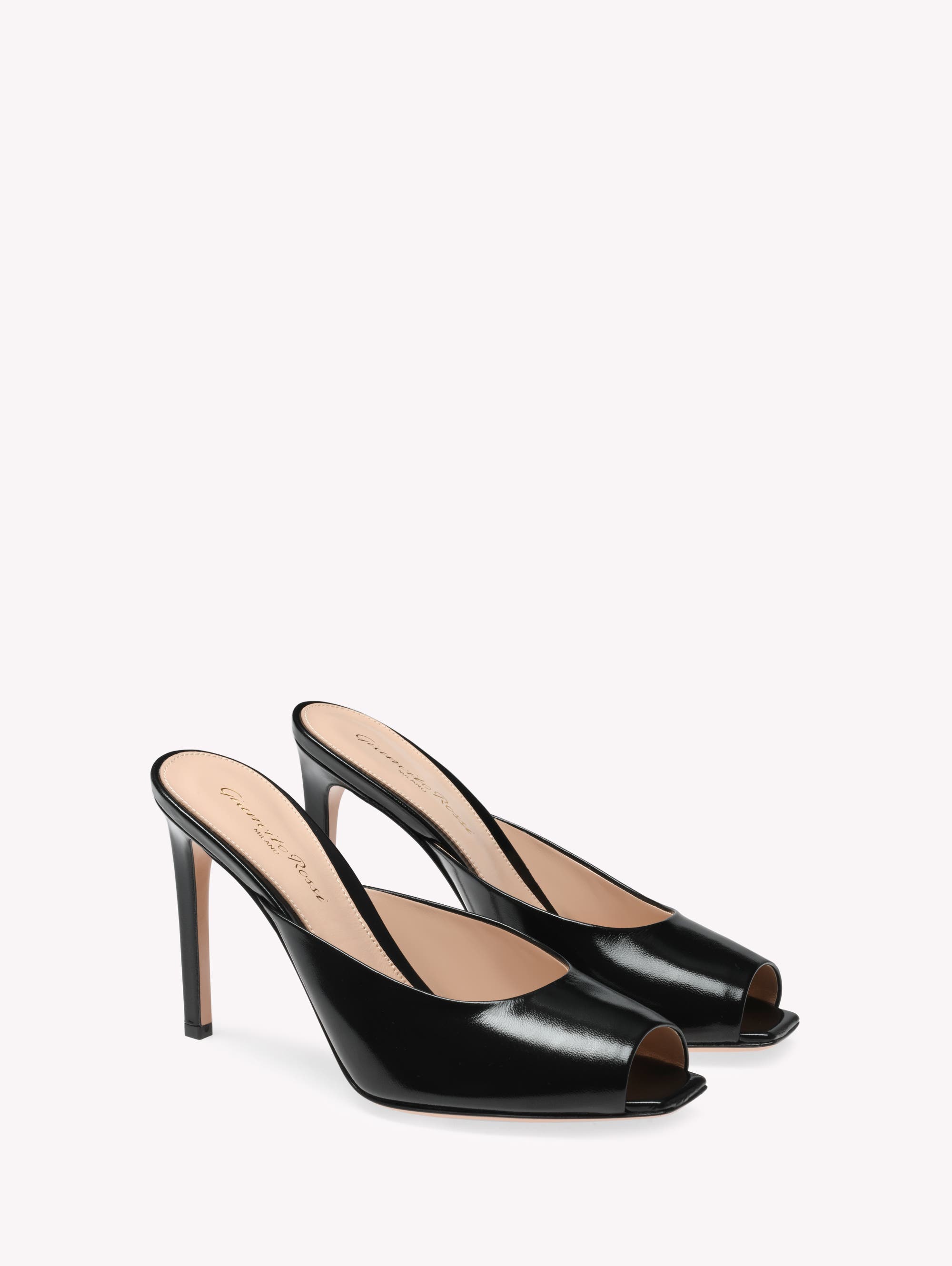 Gianvito Rossi Ethel Mule, Alternate, color, Black Nappa