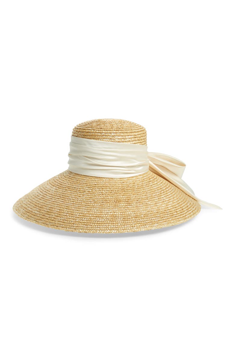 Mirabel Straw Hat, Main, color, NATURAL/ WHITE