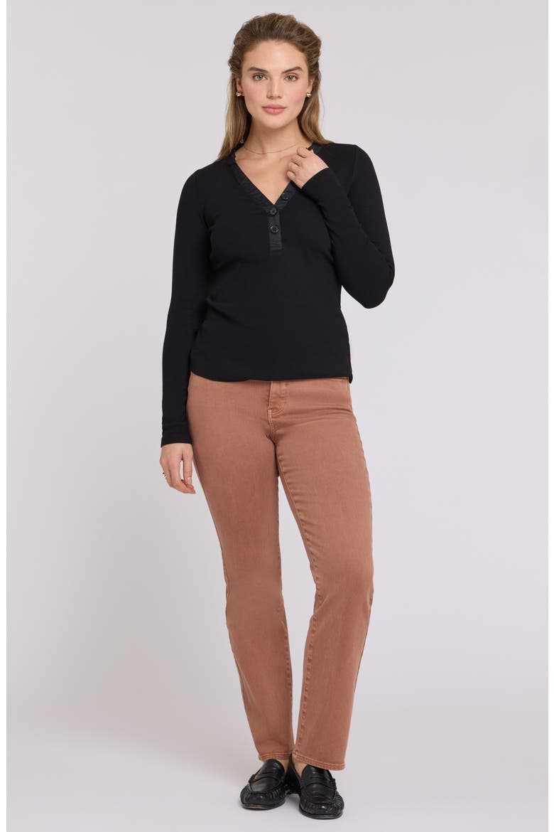 Marilyn High Waist Straight Leg Jeans, Alternate, color, RETRO MOCHA BISQUE