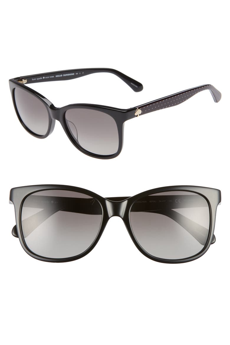 danalyn 54mm polarized sunglasses, Main, color, BLACK POLARIZED