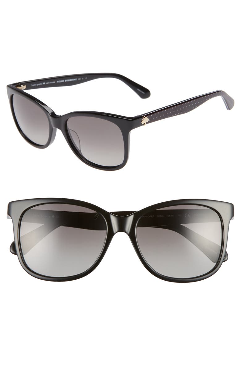 kate spade new york danalyn 54mm polarized sunglasses, Main, color, 