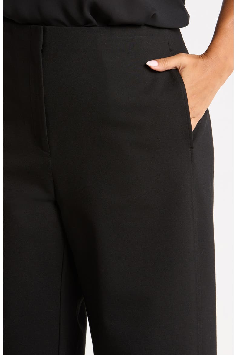 Roomy Wide Leg Ankle Pants, Alternate, color, BLACK
